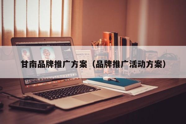 甘南品牌推广方案（品牌推广活动方案）(图2)