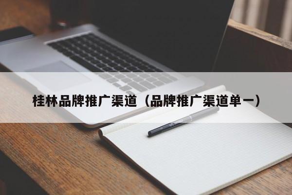 桂林品牌推广渠道（品牌推广渠道单一）(图2)